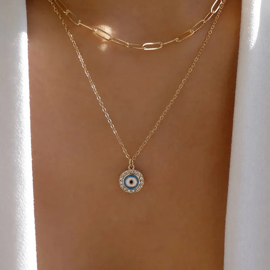 Evil Eye Layered Necklaces