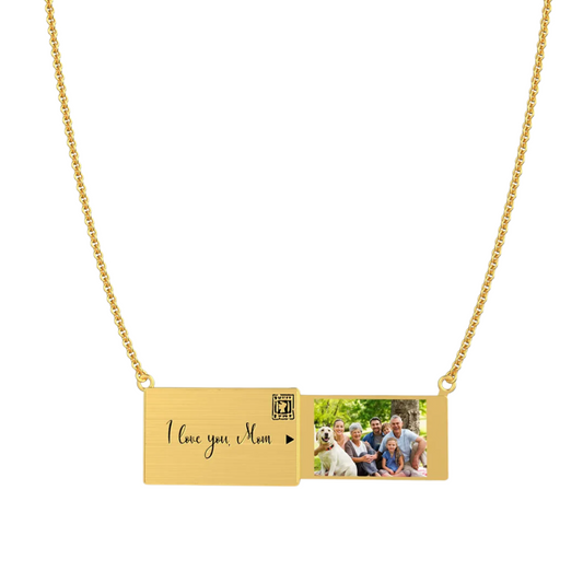 Custom Photo Love Letter Envelope Necklace