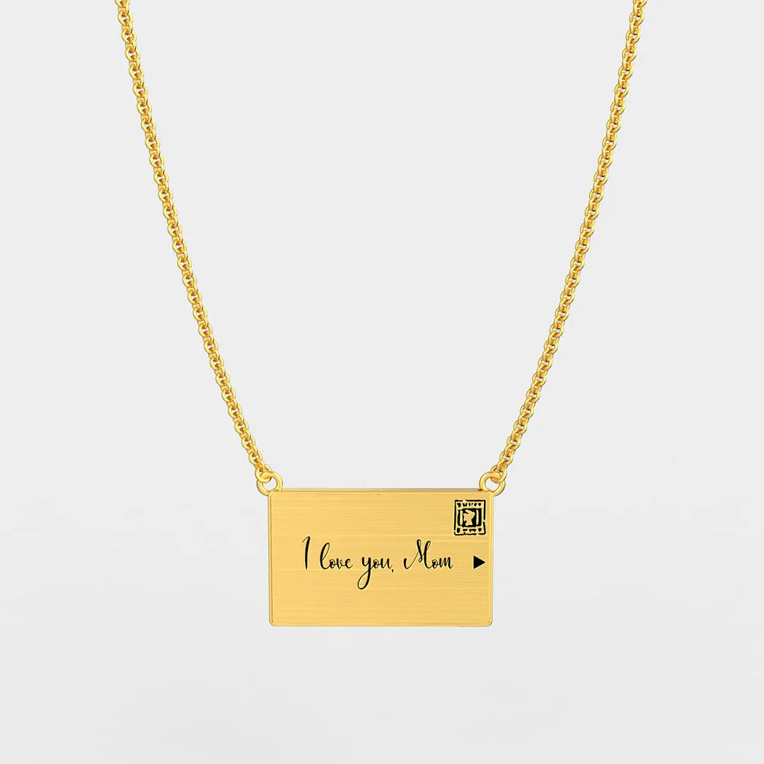 Custom Photo Love Letter Envelope Necklace