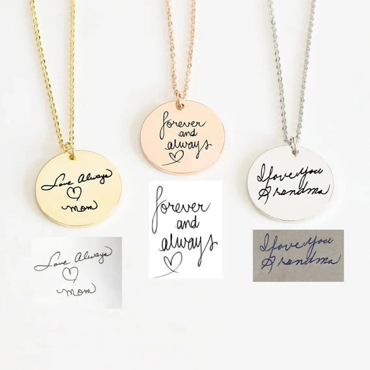 BUY ONE GET ONE | Actual Handwriting Custom Engraved Necklace