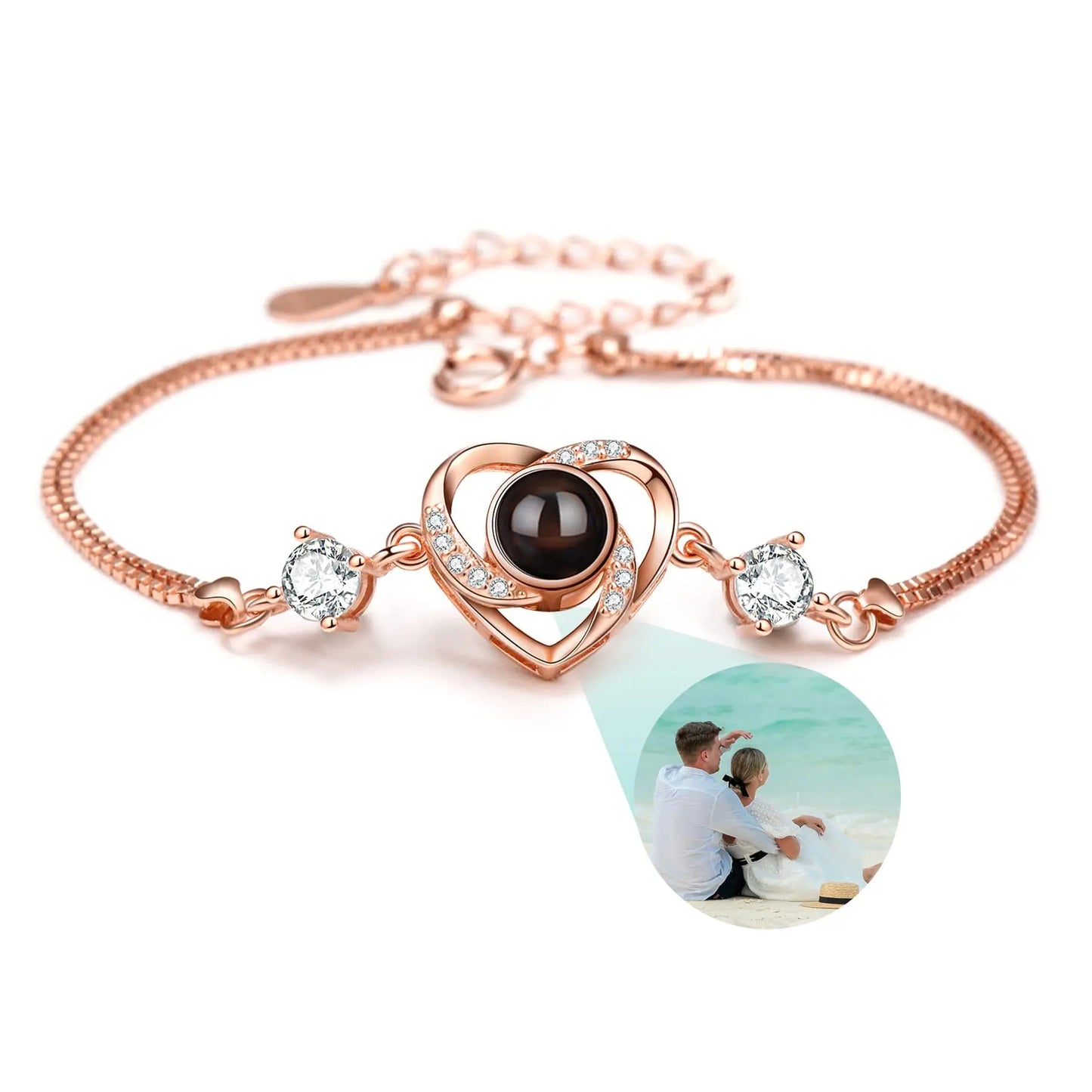 Projection Photo Bracelet Heart