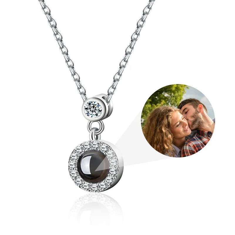 Photo Projection Bling Necklace