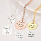 BUY ONE GET ONE | Actual Handwriting Custom Engraved Necklace