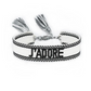 BUY ONE GET ONE FREE | J'adore White Gold Woven BFF Bracelet