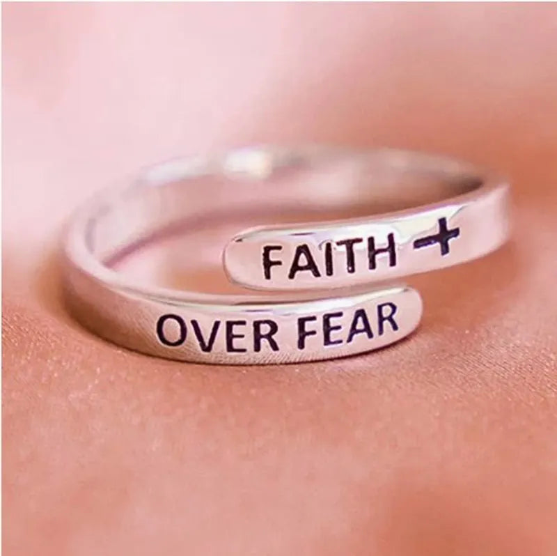 Faith Over Fear Ring