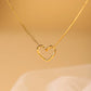 Korean Love Heart Necklace 18K Gold