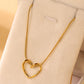 Korean Love Heart Necklace 18K Gold