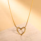 Korean Love Heart Necklace 18K Gold