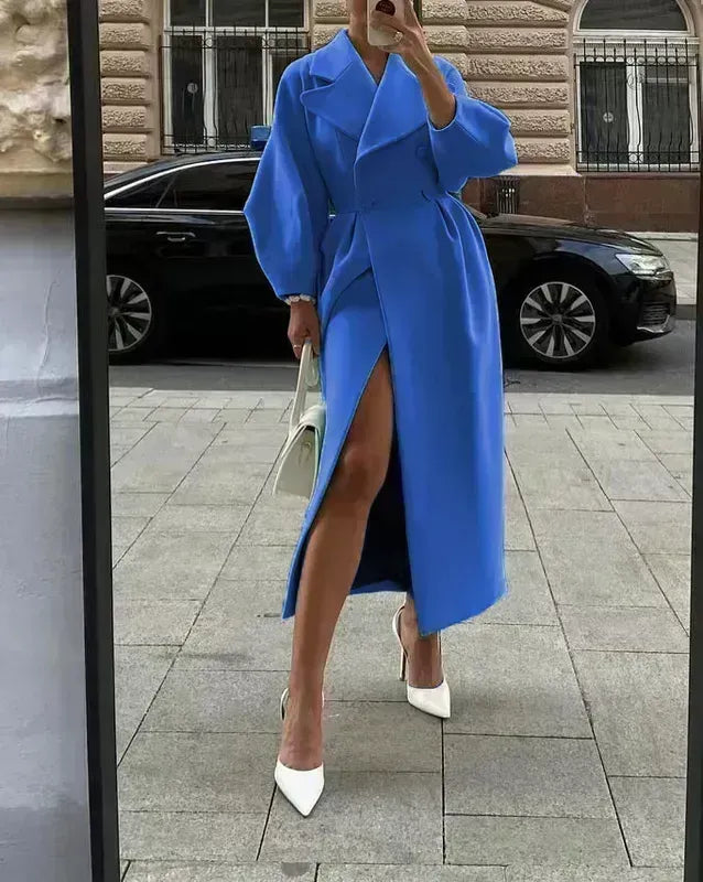 1940's Style Winter Wool Coat Fashion Statement For Women