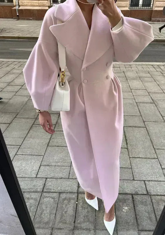 1940's Style Winter Wool Coat Fashion Statement For Women